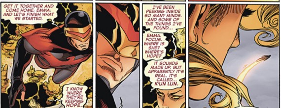 Emma Frost and Cyclops in Avengers vs X-Men #9