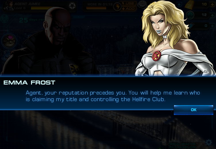 TONY has already unlocked EMMA FROST as part of his Marvel  Avengers