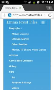 Emma Frost Files mobile Emma Frost Files mobile