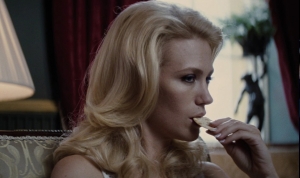 Emma Frost eats a cracker in "X-Men: First Class" emma frost january jones x-men first class