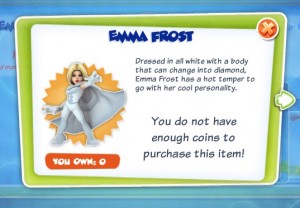 Emma Frost in Super Hero Squad Online emma frost super hero squad online