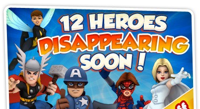 Super Hero Squad Online unavailable characters